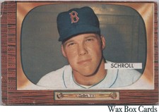 1955 Bowman #319 Albert Schroll G (indentation) SET BREAK picture