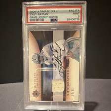 Upper Deck 2005 Ultimate Collection Troy Aikman AGJTA Auto /25 Cowboys PSA 9 picture