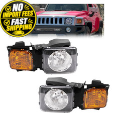 HECASA Headlight Assembly Driver & Passenger Side, Clear Lens+Yellow Lens picture