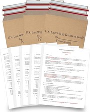 2025 Last Will and Testament Kit (3-Pack) – DIY Estate Planning Forms, Lawyer- picture