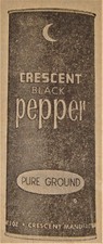 Vintage Newspaper Advertisement, 1963, Crescent Black Pepper,