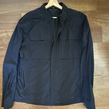 Men's Lululemon XL Live in Practice Black Shirt Jacket Zip Button Front  picture