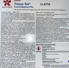 Sakura Tissue-Tek Coverslipping Film 4770, 5 Rolls x 60m, Pathology Lab picture