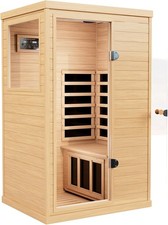 For 1 Persons Far Infared Sauna Room Hemlock Wood Personal Indoor Saunas 1050W picture