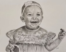 Pencil Sketch Commission Art, Human, Pet Portrait various Sizes picture