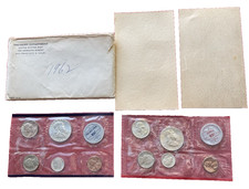 1962 U.S. Mint Set Uncirculated Business Strike Coins P & D Mints 90% Silver picture