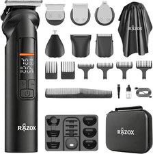 6-in-1 Men’s Grooming Kit Rechargeable Beard Hair Trimmer Nose Ear Body Shaver picture