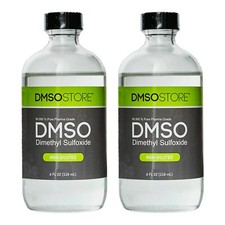 DMSO 4 oz. Glass 2 Bottle Non-diluted 99.995% USP Low Odor Pharma Grade Liquid picture