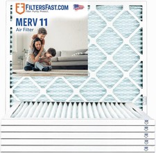 Filters Fast 10x20x1 MERV 11, 1 Inch Pleated HVAC AC Furnace Air Filters, 6 Pack picture