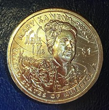 2025 P BU Uncirculated Sacagawea Dollar Mary Kawena Pukui from Mint Roll not Bag picture