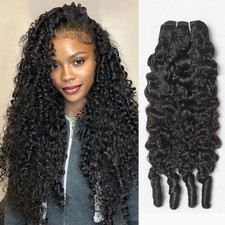 Burmese Curly Human Hair Bundles Deep Wave Raw Human Hair Weave Extensions picture