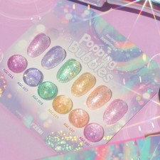 IZEMI Popping Bubbles 6 Colors Gel Nail Set |  Jelly & Glitter | K-Beauty picture