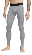 Nike Pro Men's Dri-Fit Workout Training Tights With Pocket Smoke Grey FB7952-084 picture