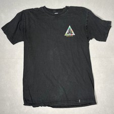 HUF Worldwide Black Graphic T-Shirt Size M picture
