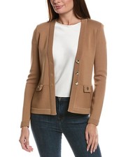 Elie Elie Tahari V-Neck Knit Suit Blazer Women's picture