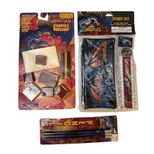 Vintage Disney Gargoyles School Supplies Lot Stamps Study Kit Pencils 1990s picture