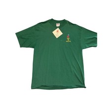 Vintage 1996 Atlanta Olympics Hanes Heavyweight T-Shirt Embroidered Green XL NWT picture