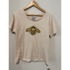 VTG Liberty Organics Maine Cicada Insect Bug T-shirt Outdoors 100% Cotton L picture