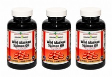 Wild Alaskan Salmón Oil 2000mg 3 PACK 270 Softgels Omega3 EPA DHA Usa picture