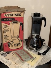 RARE NEW Vintage VITA MIX MARK 20 # 517 Stainless Steel Blander Retro Art Deco picture