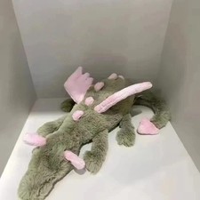 RARE - NWT -Malachy Dragon - Exclusive Green/Pink Plush Stunning Toys Medium picture