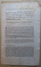 1778 QUAKER PHILADELPHIA SPRING MEETING EPISTLE FOR PENNSYLVANIA AND NEW JERSEY picture