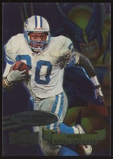 1997 SkyBox Metal Universe Marvel Metal Barry Sanders Wolverine #1 Lions 