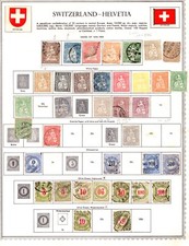 Switzerland 1854�1960S Large Collection Of 630++ Stamps Used & Mint picture