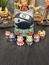 MegaHouse Nyaruto Naruto Cat Figure Lot Kakashi Gaara Temari Kisame Sasori 7pc picture