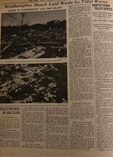 Vintage 1938 Westhampton Beach hurricane disaster NEW YORK TIMES News Article picture