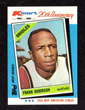 1982 Topps Kmart MVP Series #9 Frank Robinson 1966 MVP Orioles HOF Baseball Card picture