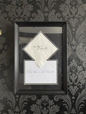 Tracey Emin The News Is I Love You Postcard Print And Napkin Framed￼ picture