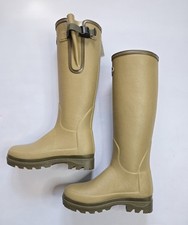 LE CHAMEAU VIERZONORD NEOPRENE LINED WOMEN'S ICONIC GREEN WELLINGTON BOOTS picture