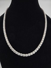 Moinssanite Necklace 18 inches length , 4 mm width, Certificate provide. picture