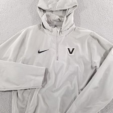 Vanderbilt Commodores Nike Jacket Medium Gray Coach Performance Hooded Pullover picture