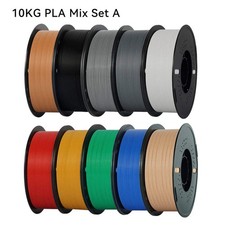 KINGROON 10KG/22LBS Multicolor PLA Filament 1KG/Roll 1.75mm For 3D Printer Mater picture