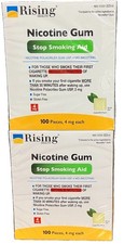 Rising Health Nicotine Gum Coated Mint Flavor~4MG~200 CT~Exp 10/27+~$37.48~FR SH picture
