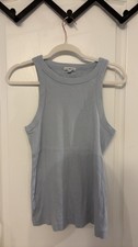 James Perse Light Blue Ribbed Tank Top Size 2 picture