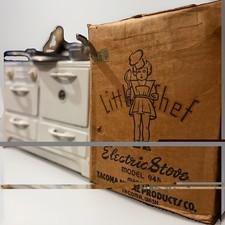 Vintage Little Chef Oven With Pots Working With Original Box picture