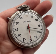 Westclox 50mm Mechanical Analog Stopwatch, Manual Wind, Working Great Condition picture