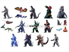 Godziburst Godzilla Action Figure Set of 14 types WITH BOX Bandai Kaiju picture