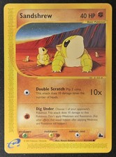 Sandshrew 92/144 Skyridge Non Holo E Reader Pokémon Trading Card Game 2003 LP picture