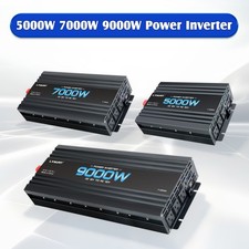 5000W 7000W 9000W Power Inverter 12V to 110V With 3AC USB LCD Remote Control picture
