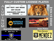 Personalized Custom License Plate Add your own Text or Picture picture