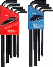 Eklind 10222 13pc SAE and 9pc Metric L-Key Allen Wrench Sets - USA MADE picture
