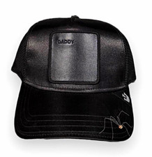 Goorin Bros Daddy Patch Trucker Hat Black Mesh Back One Size picture