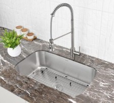 Ruvati 32-inch Undermount 16 Gauge Single Bowl Kitchen Sink- RVM4200 picture