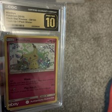 CGC Pristine 10 Mimikyu SWIRL #SM163 Team Up Promo 2019 Pokemon not BGS PSA picture