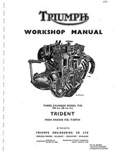 Triumph workshop manual 1970, 1971, 1972, 1973 & 1974 Trident T150 & T150V picture