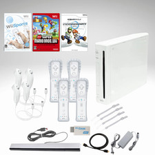 Nintendo Wii HDMI Console Bundle Wii Sports Mario Kart 1-4 Controllers Ready picture